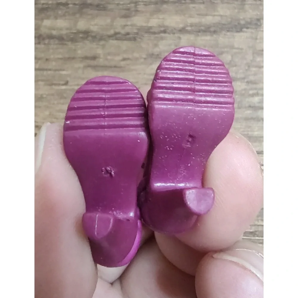 Barbie Doll Shoes Fashion Fever Platform Ankle Strap Buckle Two Tone Mattel Z31